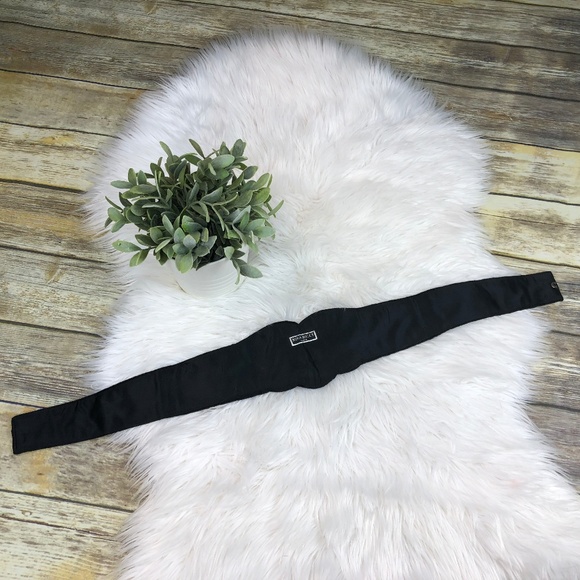 Vintage Nina Ricci Paris Black Beaded Wide Belt
